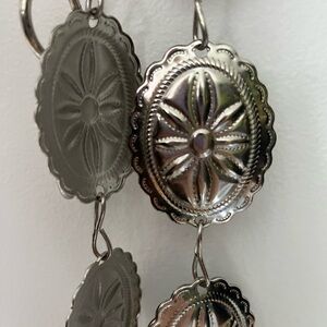 Silver Boho Chain Concho Belt